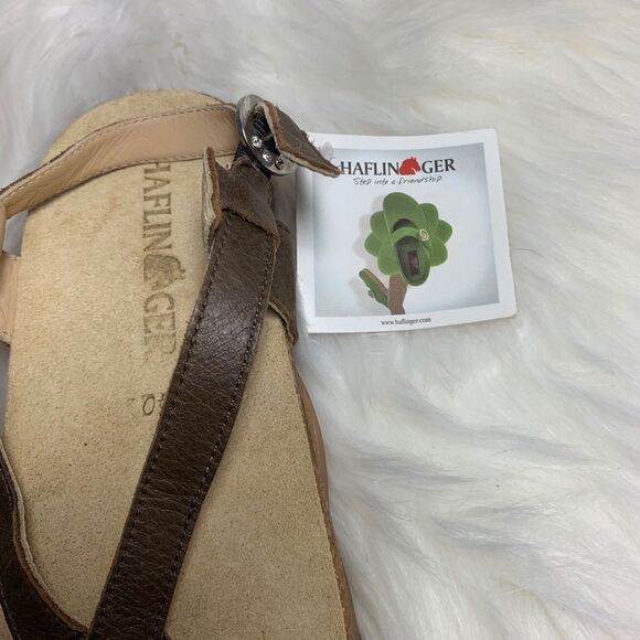 Haflinger Brown Strappy Sandal NWT SIZE 40/10 - Picture 4 of 7